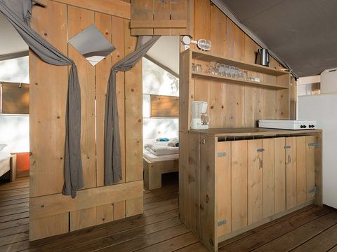 TENTE TOILE ET BOIS 4 personnes - Bijela Uvala - Tente Safari de luxe