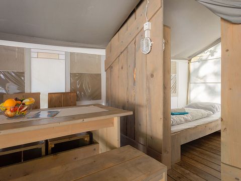 TENTE TOILE ET BOIS 4 personnes - Bijela Uvala - Tente Safari de luxe