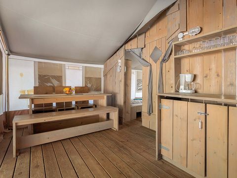 Tente en toile et en bois 4 personnes - Bijela Uvala - Tente Safari de luxe