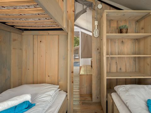 Tente en toile et en bois 4 personnes - Bijela Uvala - Tente Safari de luxe