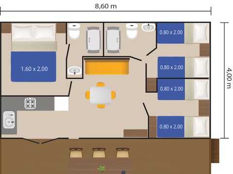 MOBILHOME 4 personnes - Bijela Uvala - Mobile home Porec