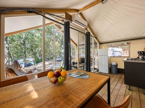 TENTE TOILE ET BOIS 4 personnes - Bijela Uvala - Tente safari Bella Vista + air conditionné (4P)