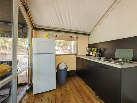 TENTE TOILE ET BOIS 4 personnes - Bijela Uvala - Tente safari Bella Vista + air conditionné (4P)