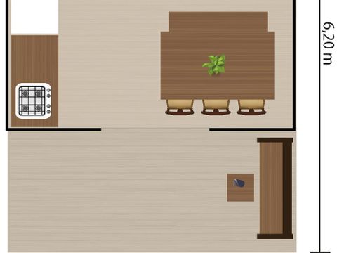 TENTE TOILE ET BOIS 4 personnes - Bijela Uvala - Tente Safari Cozy