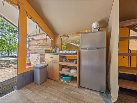 Tente en toile et en bois 4 personnes - Bijela Uvala - Tente Safari Cozy