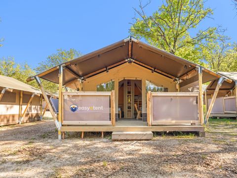 Tente en toile et en bois 4 personnes - Bijela Uvala - Tente Safari Cozy