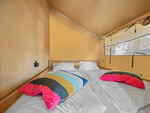 Tente en toile et en bois 4 personnes - Bijela Uvala - Tente Safari Cozy