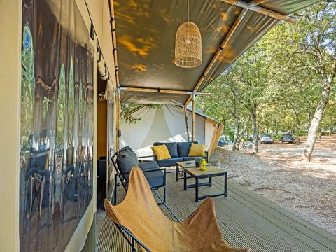 Tente en toile et en bois 4 personnes - Safari tent Lodge