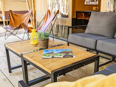 Tente en toile et en bois 4 personnes - Safari tent Lodge