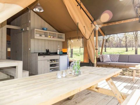 TENTE TOILE ET BOIS 4 personnes - Lodge 4p 2ch **