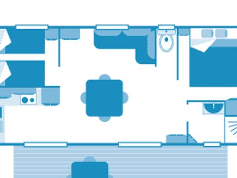 MOBILHOME 4 personnes - Cottage 4p 2ch ****