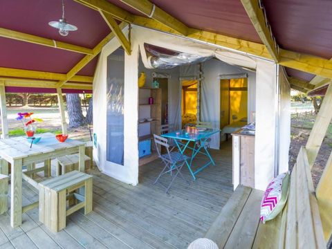 TENTE TOILE ET BOIS 4 personnes - FreeFlower CONFORT