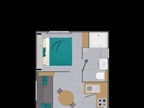 MOBILHOME 2 personnes - Mobil-home Confort 18m² 1 ch (2020) 2 pers