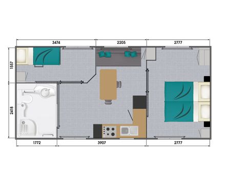 MOBILHOME 6 personnes - Molène