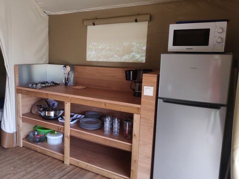 TENTE TOILE ET BOIS 5 personnes