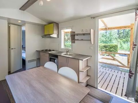 BUNGALOW 6 personnes - Mobil-home | Classic | 2 Ch. | 4/6 Pers. | Terrasse surélevée | Clim.
