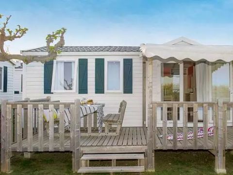 Bungalow 6 personnes - Mobil-home | Classic | 3 Ch. | 6 Pers. | Terrasse surélevée | Clim.
