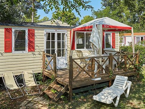 MOBILHOME 6 personnes - Classic | 3 Ch. | 4/6 Pers. | Terrasse surélevée | Clim.