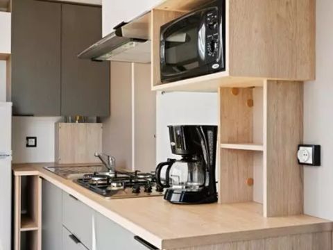 Bungalow 6 personnes - Mobil-home | Classic | 3 Ch. | 6 Pers. | Terrasse surélevée | Clim.