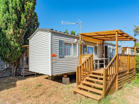 MOBILHOME 6 personnes - Classic | 2 Ch. | 4/6 Pers. | Terrasse surélevée | Clim. | TV