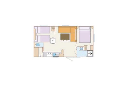 MOBILHOME 6 personnes - TABASCO pour 4/6 personnes (2 chambres)