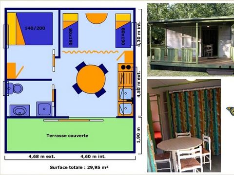 BUNGALOW 4 personnes - ECO (sans micro-ondes)