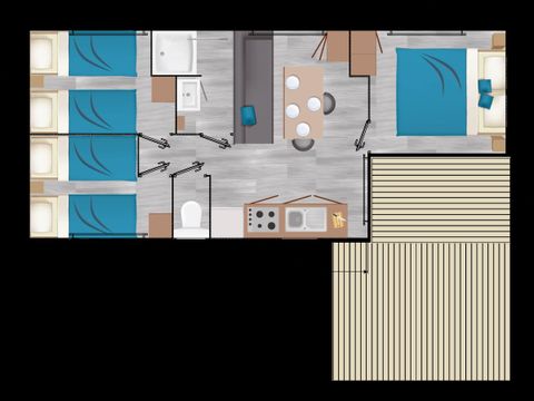 MOBILHOME 6 personnes - FAMILY DECLIK CLIM