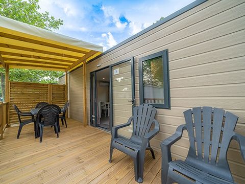 MOBILHOME 4 personnes - Comfort | 2 Ch. | 4 Pers. | Terrasse surélevée | Clim