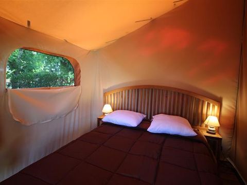 Tente en toile et en bois 5 personnes - FAMILY SANS SANITAIRES