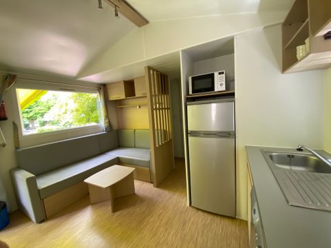 Mobilhome 7 personnes - Mobil'home Trigano GRAND CONFORT 3 chbres 6 pers + 1 bébé, TV