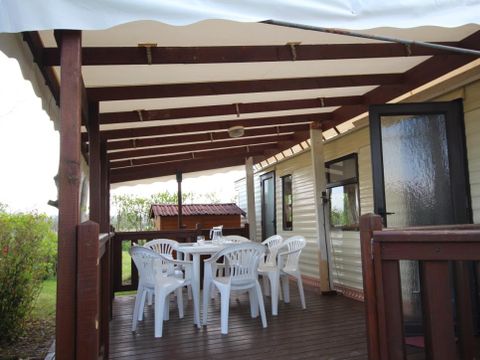 Mobilhome 6 personnes - Mobil'home RUBIS GRAND CONFORT, 4/6 pers, CLIMATISE, TV