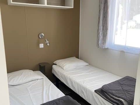 MOBILHOME 6 personnes - VANNEAU HUPPÉ - MH215 - Breiz Iloc