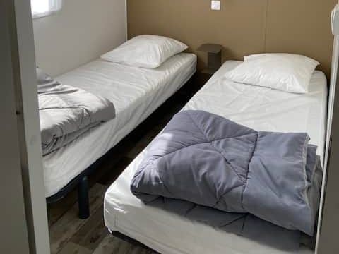 MOBILHOME 6 personnes - VANNEAU HUPPÉ - MH215 - Breiz Iloc