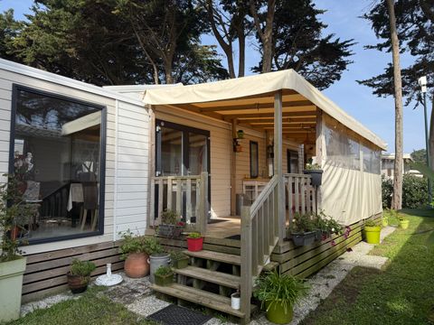 MOBILHOME 4 personnes - Mobilhome PREMIUM 4 pers. 2 chambres / 40m2 et +,  L.L et/ou L.V, terrasse fermée, vue mer  : MH 21 - 30 - 52 - 62 - 135 - 167 - 176 