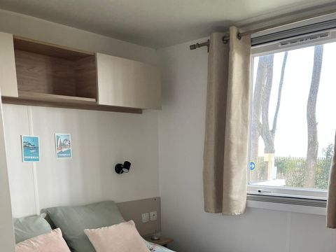 MOBILHOME 6 personnes - PREMIUM 6 pers. 3 chambres / 40m2 et + / L.L et/ou L.V, terrasse fermée, vue mer : MH 31 - 53 - 54 - 70 - 84 - 94 - 106 - 134 - 141 - 148 - 149 - 164 