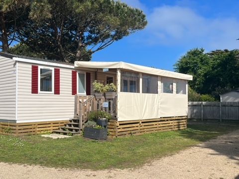 MOBILHOME 6 personnes - PREMIUM 6 pers. 3 chambres / 40m2 et + / L.L et/ou L.V, terrasse fermée, vue mer : MH 31 - 53 - 54 - 70 - 84 - 94 - 106 - 134 - 141 - 148 - 149 - 164 