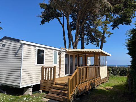 MOBILHOME 6 personnes - PREMIUM 6 pers. 3 chambres / 40m2 et + / L.L et/ou L.V, terrasse fermée, vue mer : MH 31 - 53 - 54 - 70 - 84 - 94 - 106 - 134 - 141 - 148 - 149 - 164 