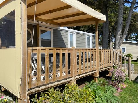 MOBILHOME 6 personnes - PREMIUM 6 pers. 3 chambres / 40m2 et + / L.L et/ou L.V, terrasse fermée, vue mer : MH 31 - 53 - 54 - 70 - 84 - 94 - 106 - 134 - 141 - 148 - 149 - 164 