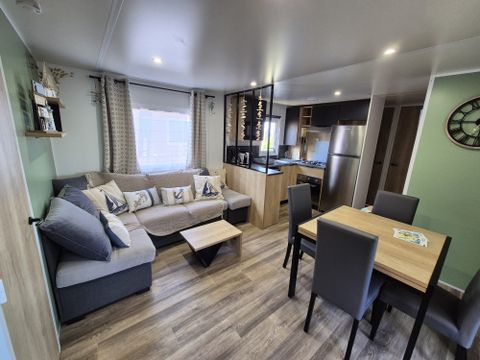 MOBILHOME 6 personnes - PREMIUM 6 pers. 3 chambres / 40m2 et + / L.L et/ou L.V, terrasse fermée, vue mer : MH 31 - 53 - 54 - 70 - 84 - 94 - 106 - 134 - 141 - 148 - 149 - 164 