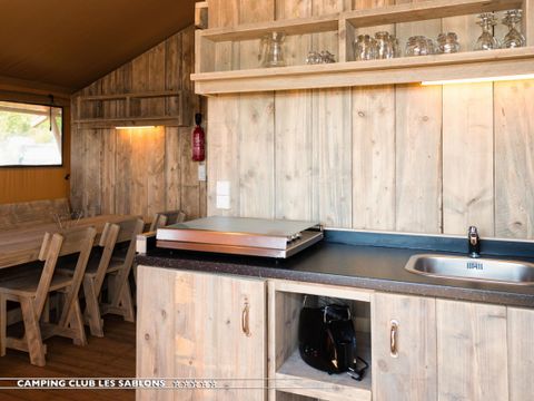 TENTE TOILE ET BOIS 6 personnes - LODGE ETANG 2CH