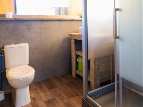 Tente en toile et en bois 6 personnes - LODGE Prestige CAMPING