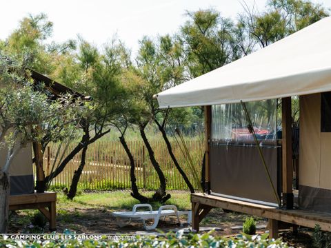 Tente en toile et en bois 5 personnes - LODGE ETANG