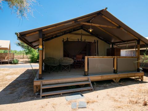 Tente en toile et en bois 5 personnes - LODGE ETANG