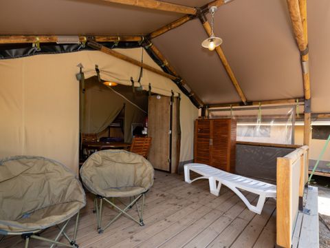 Tente en toile et en bois 5 personnes - LODGE ETANG