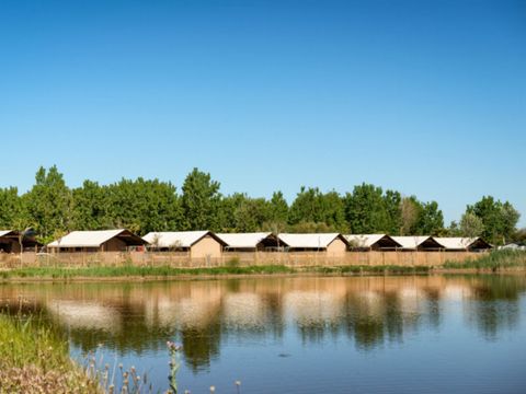 Tente en toile et en bois 5 personnes - Sunlodge Confort (pas de douche)