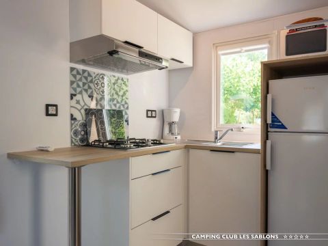 MOBILHOME 2 personnes - MH CONFORT PLUS 1 CH 1 SDB