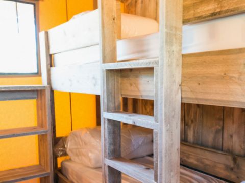 Tente en toile et en bois 6 personnes - SUNLODGE PRESTIGE ETANG 2CH 1 SDB