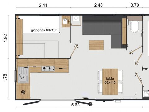 Mobilhome 4 personnes - CASA - 2 chambres