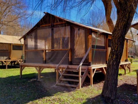 TENTE TOILE ET BOIS 5 personnes - CONFORT 2ch 5P sans sanitaires