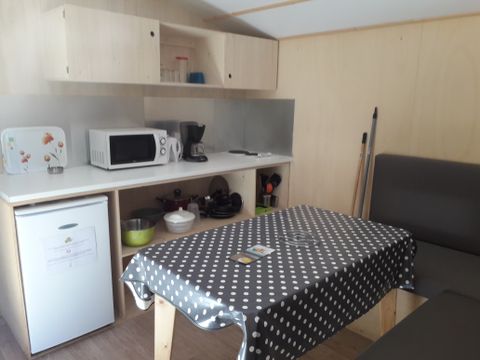 Mobilhome 4 personnes - Elite Toile & Bois 21m² - 2 chambres - Sans sanitaires - FORMULE - HÔTELIÈRE